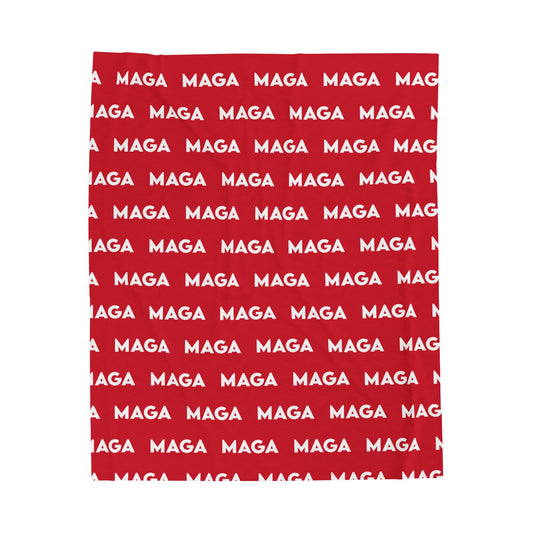 MAGA Velveteen Plush Blanket