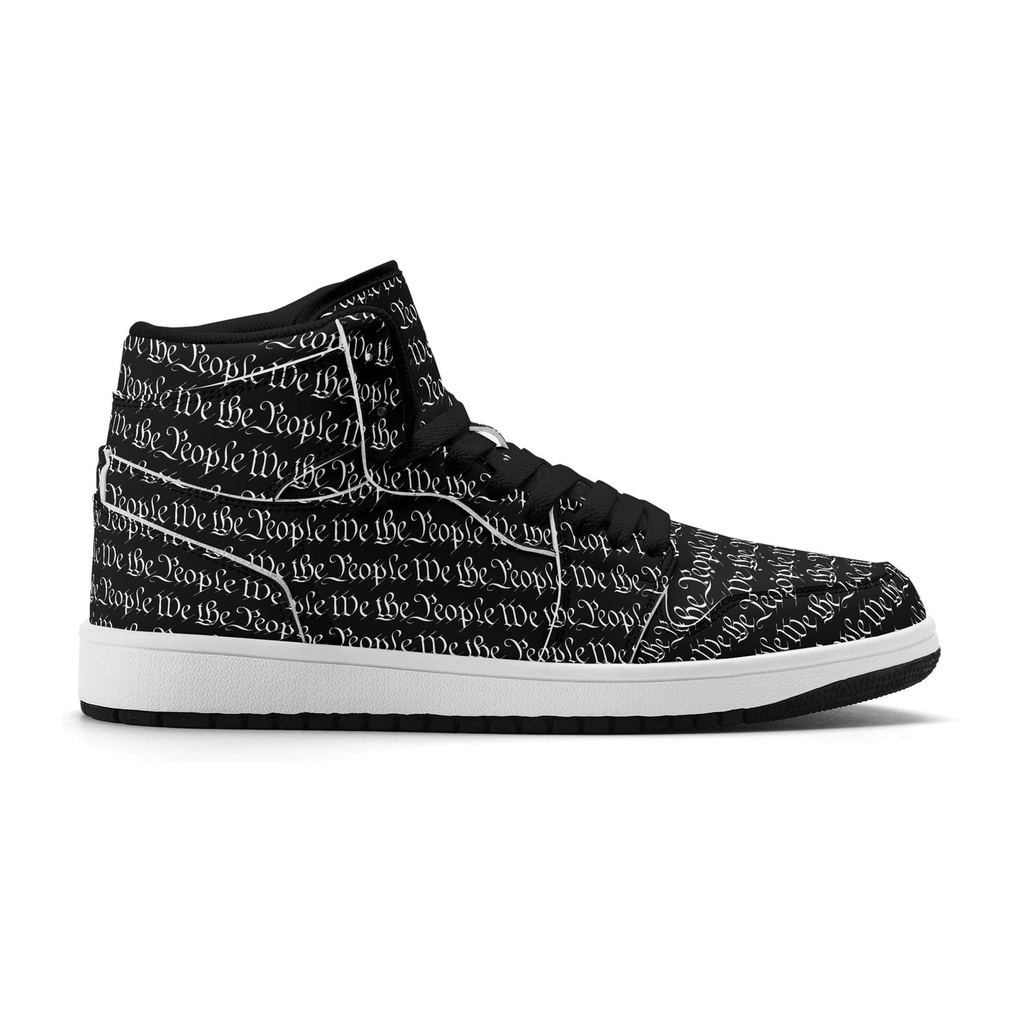 We The People Mens Premium PU Leather High Top Sneakers-V2