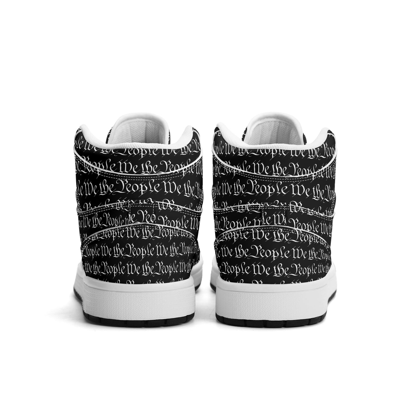 We The People Mens Premium PU Leather High Top Sneakers-V2