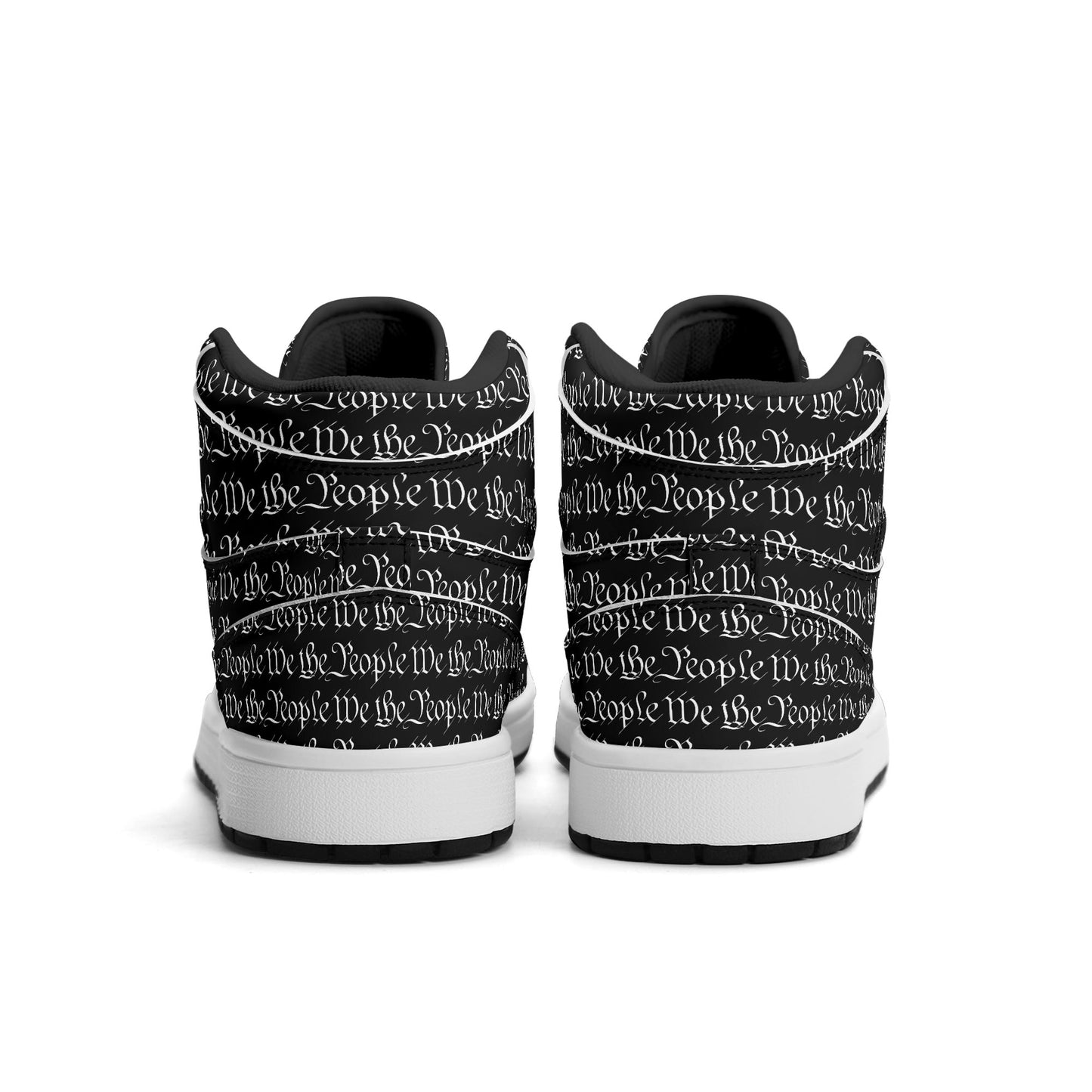 We The People Mens Premium PU Leather High Top Sneakers-V2