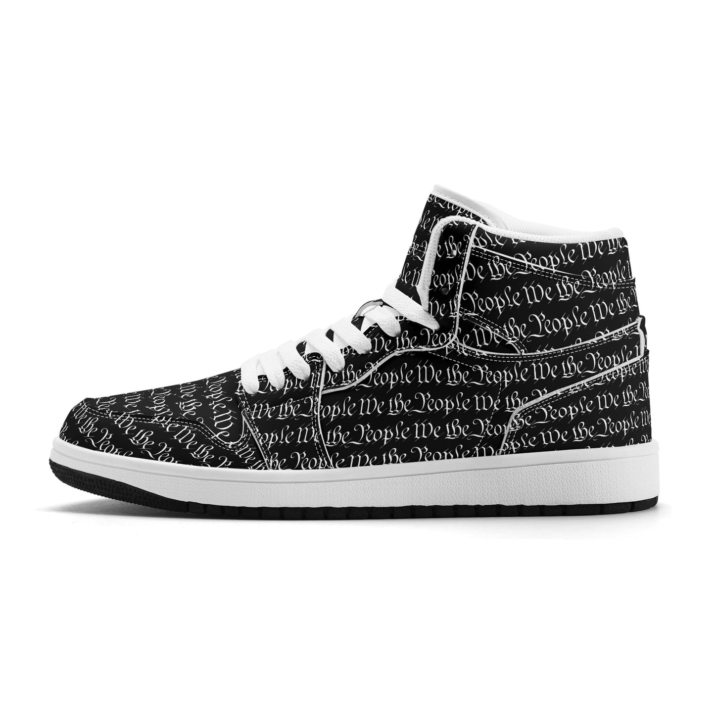 We The People Mens Premium PU Leather High Top Sneakers-V2