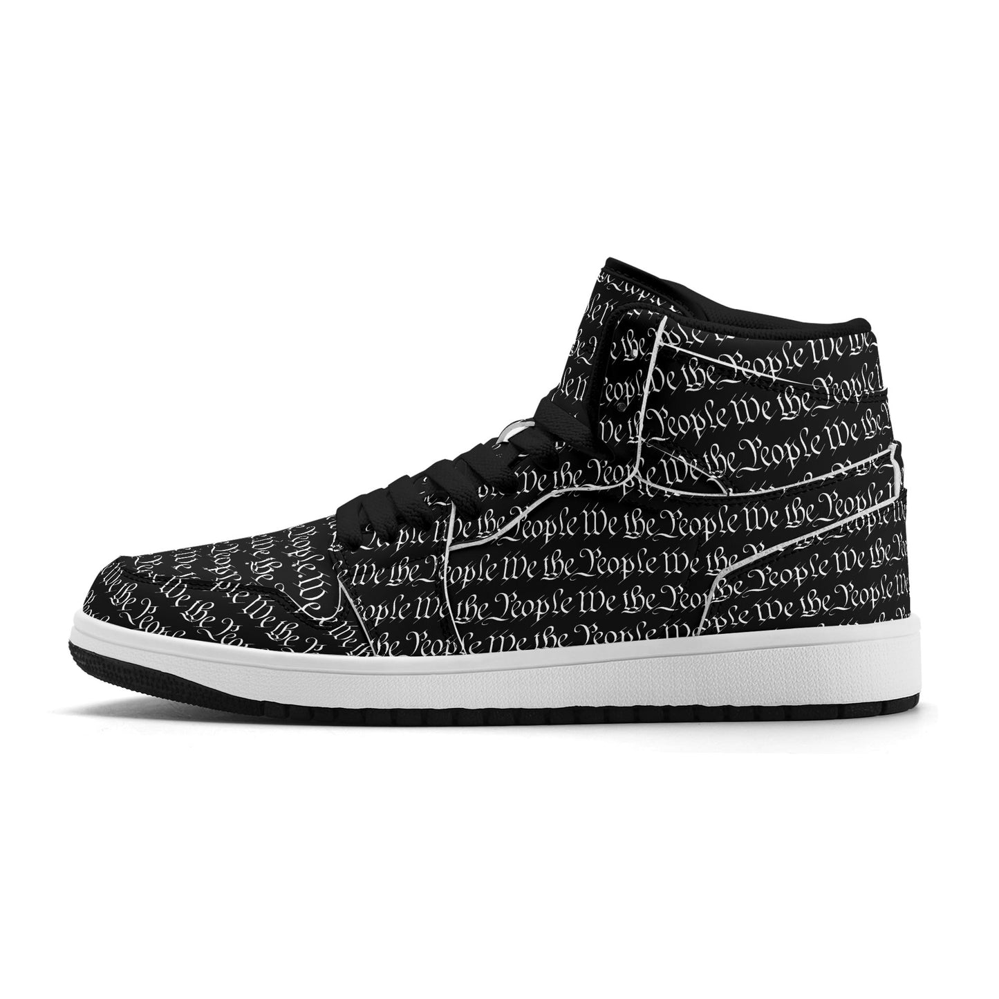 We The People Mens Premium PU Leather High Top Sneakers-V2