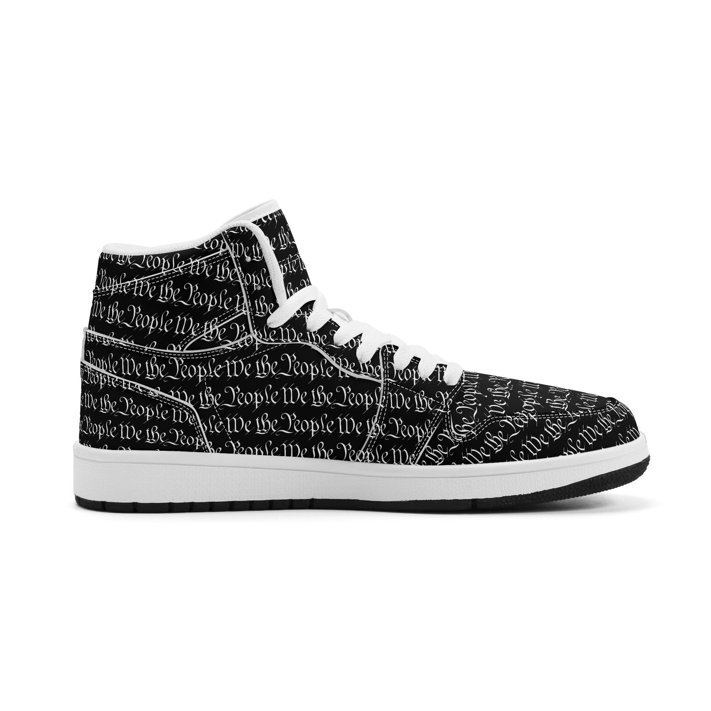 We The People Mens Premium PU Leather High Top Sneakers-V2