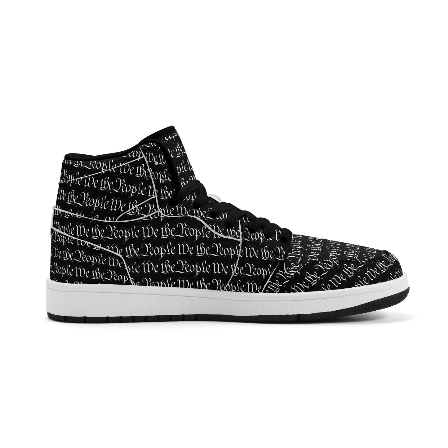 We The People Mens Premium PU Leather High Top Sneakers-V2