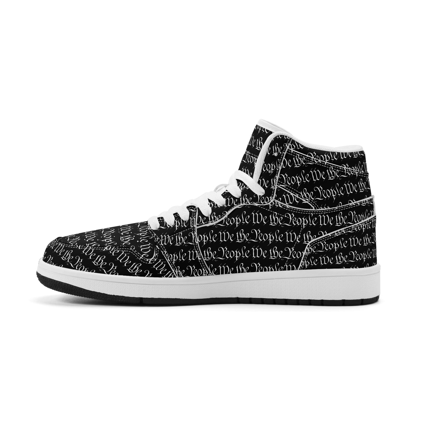 We The People Mens Premium PU Leather High Top Sneakers-V2