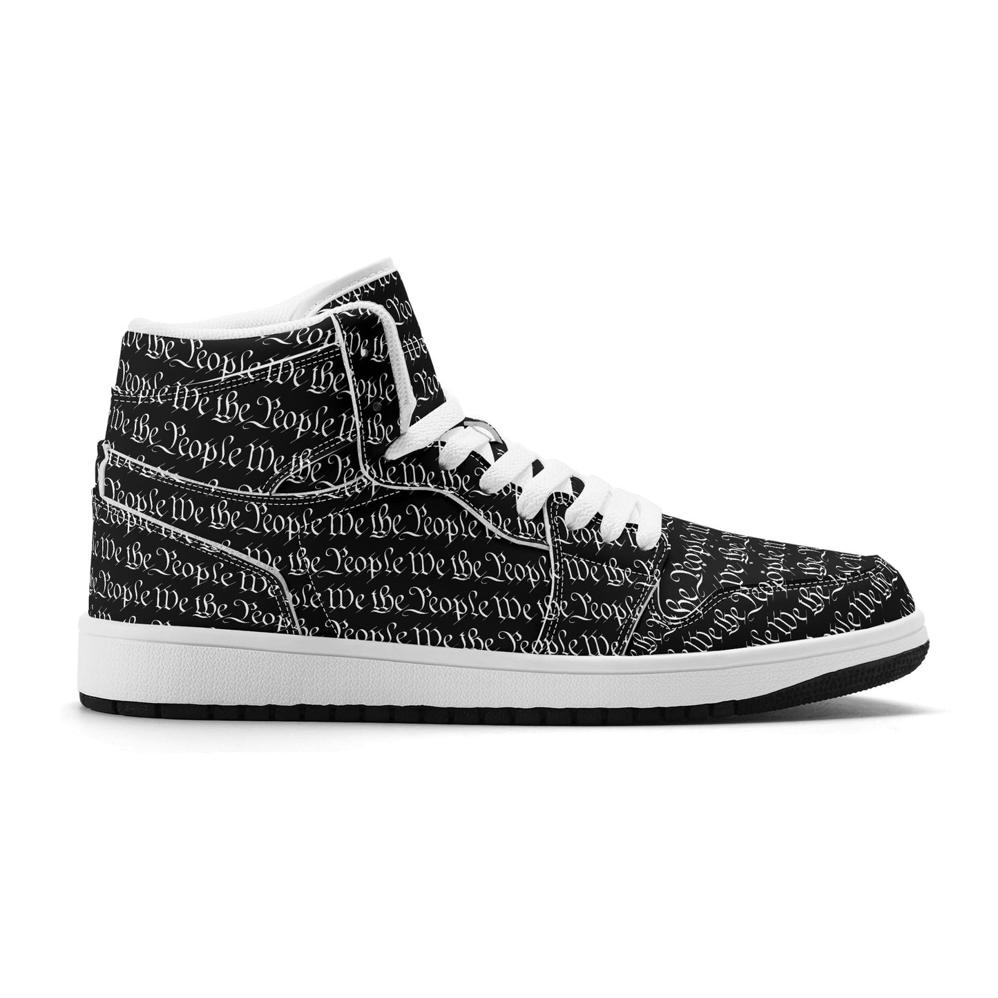 We The People Mens Premium PU Leather High Top Sneakers-V2